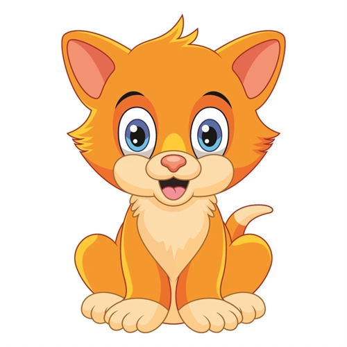 Cat Lovers Theme Golden Cat Transparent Sticker